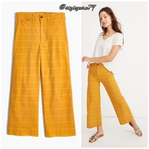 NWT, Madewell,
Emmett Windowpane Crop Pants